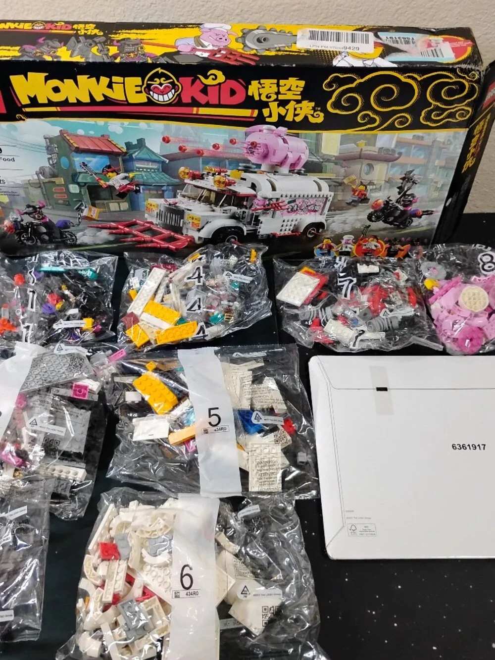 LEGO Monkie Kid Pigsys Food Truck 80009 Open Box Sealed Bags Complete Retired